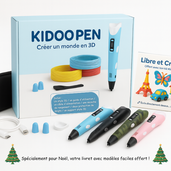 KidooPen™ – Le stylo 3D qui transforme l’imagination en création !